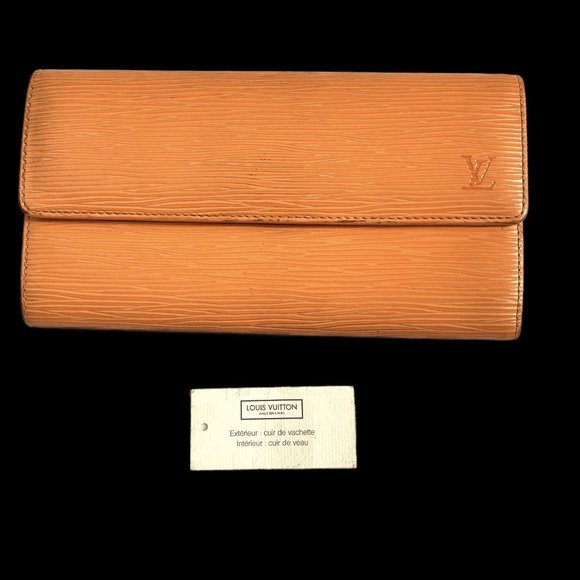 Auc Louis Vuitton Tangerine/Orange Epi Long wallet - Picture 5 of 15